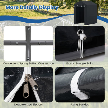 Heavy-Duty Portable Storage Shed with Roll-up Zipper Door-S Sheds & Outdoor Storage at Gallery Canada