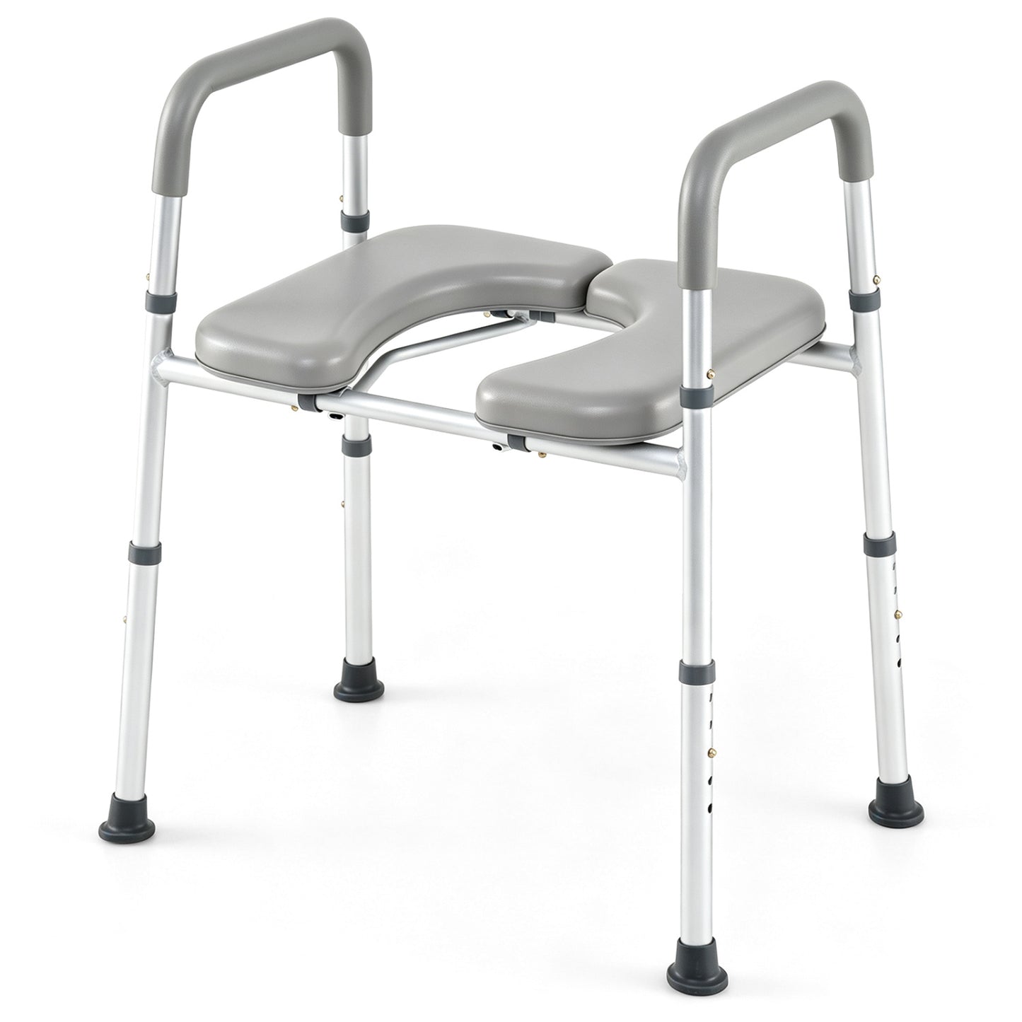 Heavy-duty 400 LBS Raised Toilet Seat with Non-slip Handles