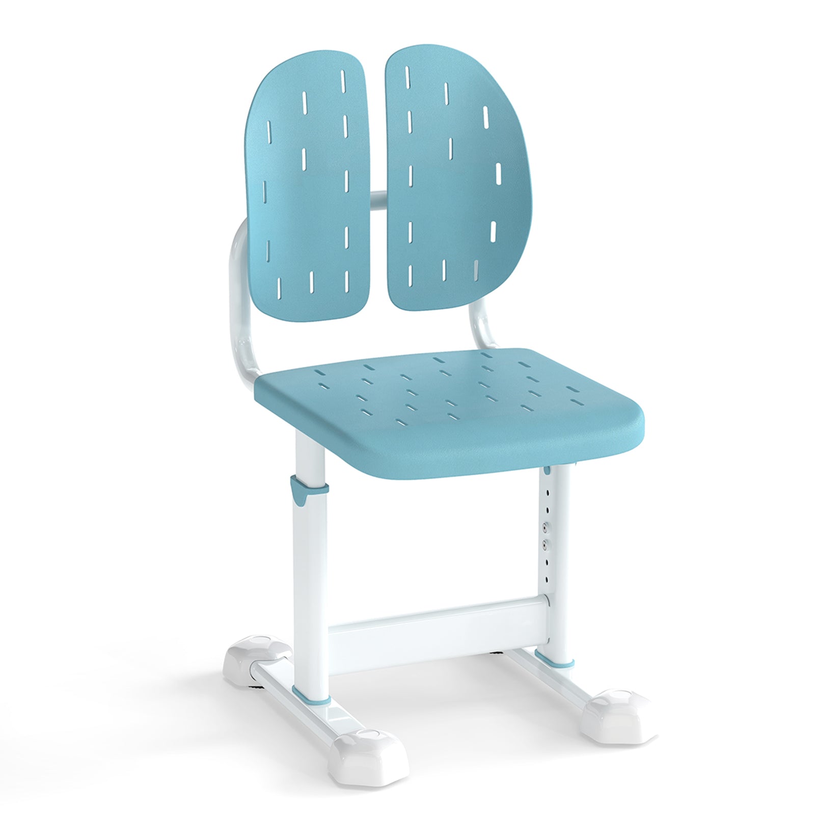 Height Adjustable Kids Study Chair, Double Back Support, Breathable Seat, Blue Kids Chairs & Seating Blue at Gallery Canada