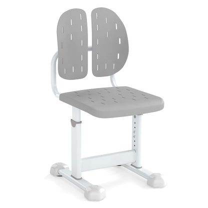 Height-Adjustable Kids Study Chair, Double Back Support, Breathable Seat, Gray Kids Chairs & Seating at Gallery Canada