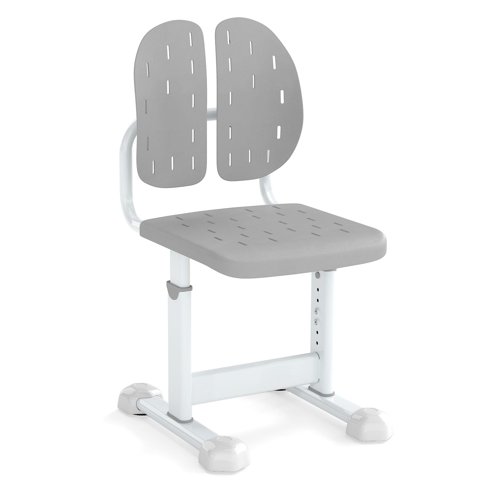 Height-Adjustable Kids Study Chair, Double Back Support, Breathable Seat, Gray Kids Chairs & Seating at Gallery Canada