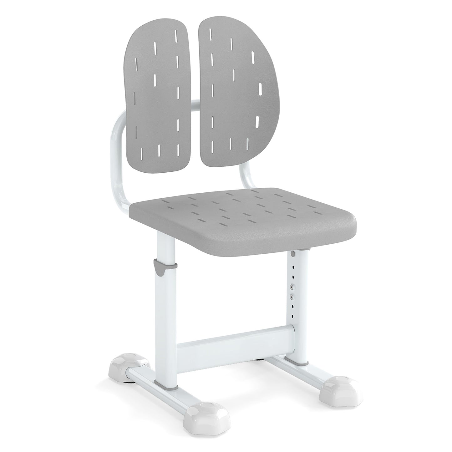 Height-Adjustable Kids Study Chair, Double Back Support, Breathable Seat, Gray Kids Chairs & Seating at Gallery Canada