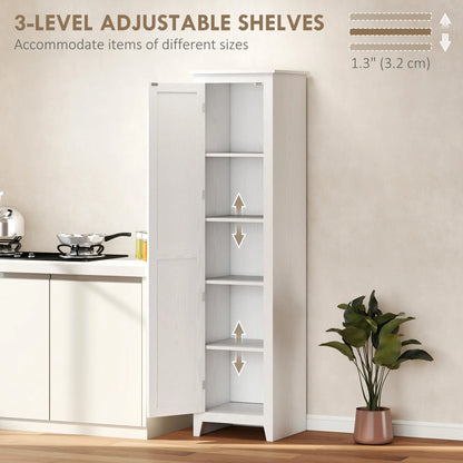 67 Farmhouse Kitchen Pantry Cabinet, Adjustable Shelves, White Kitchen Pantry Cabinets at Gallery Canada