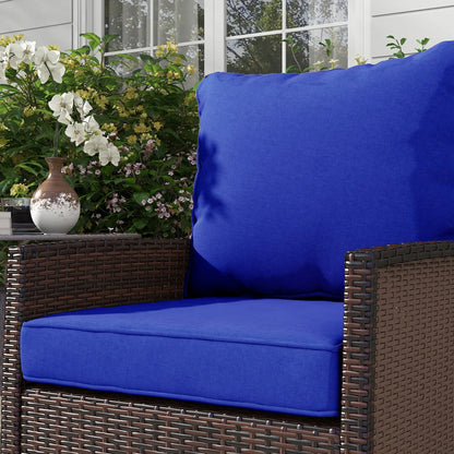 4-Piece Seat Cushion Pillows, Patio Chair Cushions Set, Navy Blue Patio Chair Cushions at Gallery Canada