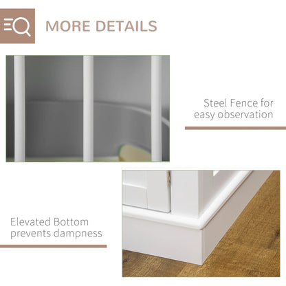 31" Dog Crate End Table, Three Doors, White Houses, Kennels & Pens at Gallery Canada