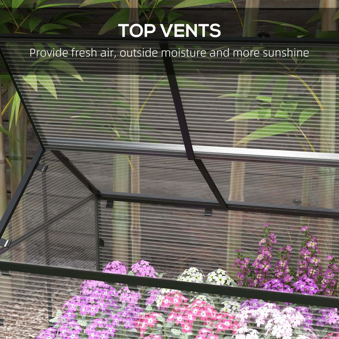 Wood Elevated Planter Box, Cold Frame Greenhouse, Raised Garden Bed, Distressed Grey, Grey Raised Garden Beds at Gallery Canada