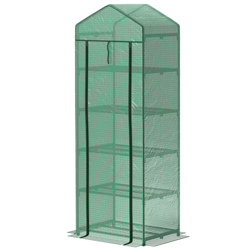 5 Tier Mini Greenhouse, Portable, Transparent, 27.25