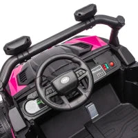 24V 2 Seater Kids Ride On Truck, Ages 3-8, Remote Control, Pink