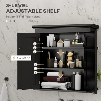 Bathroom Medicine Cabinet, Over Toilet Storage, Adjustable Shelves, Black Bathroom Cabinets at Gallery Canada