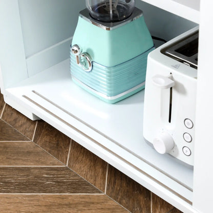 Modern Kitchen Sideboard, Stackable Storage Cabinet, Sliding Glass Door, White Bar Cabinets at Gallery Canada