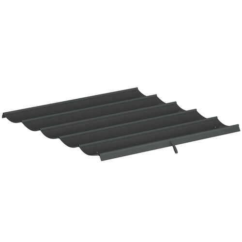 Retractable Pergola Canopy Replacement, 10' x 10', Dark Grey