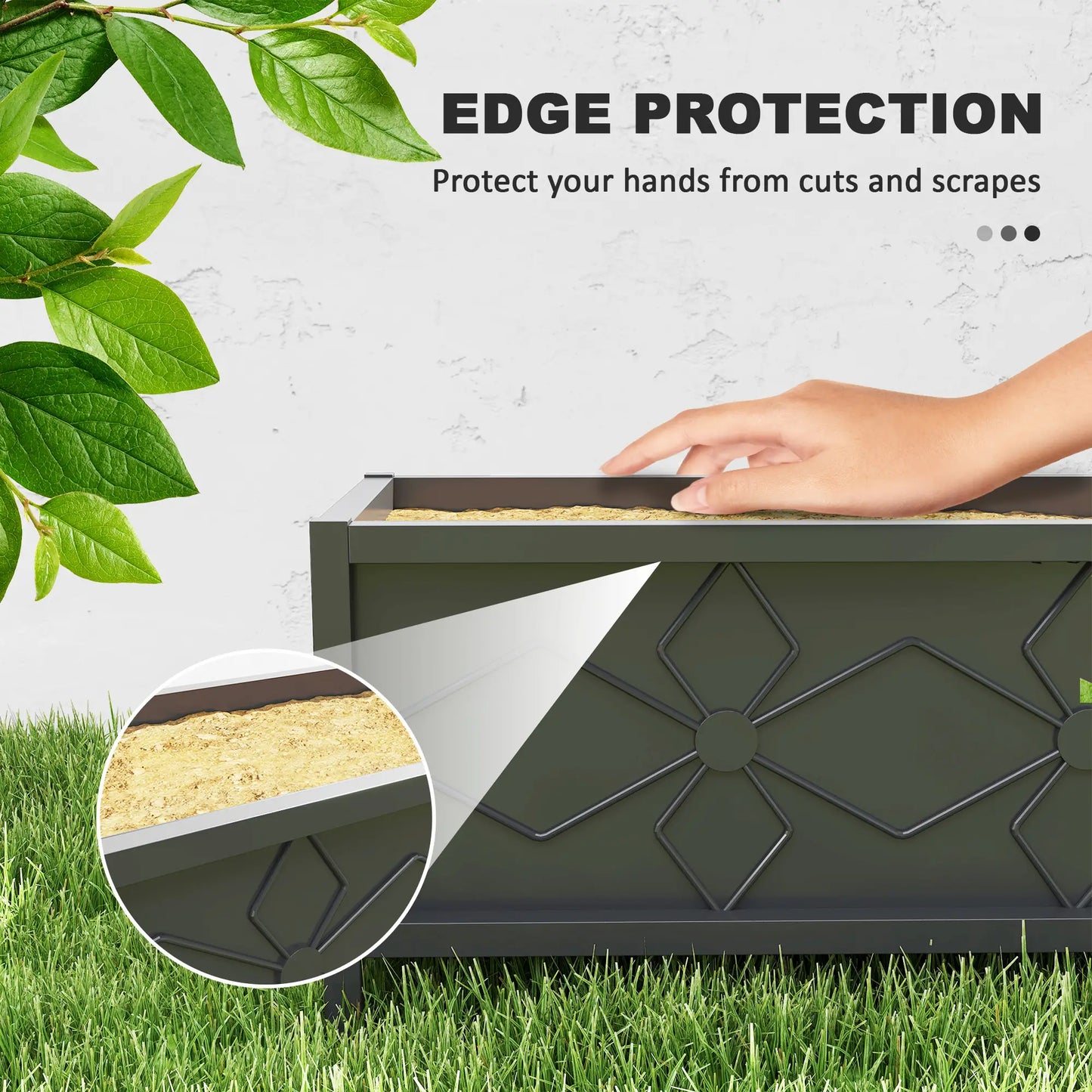 Galvanized Raised Garden Bed, Metal Flower Bed, Outdoor Planter Box for Herbs Raised Garden Beds at Gallery Canada