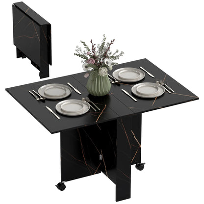 Foldable Drop Leaf Dining Table, 2 Wheels, Kitchen Desk Bar Tables & Dining Tables at Gallery Canada