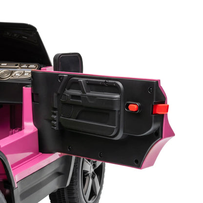 Voiture électrique Land Rover sous licence 12V, rose