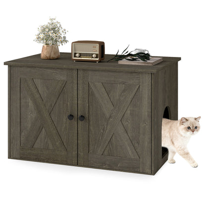 Hidden Cat Litter Box Enclosure, Oak Cat Houses Oak at Gallery Canada
