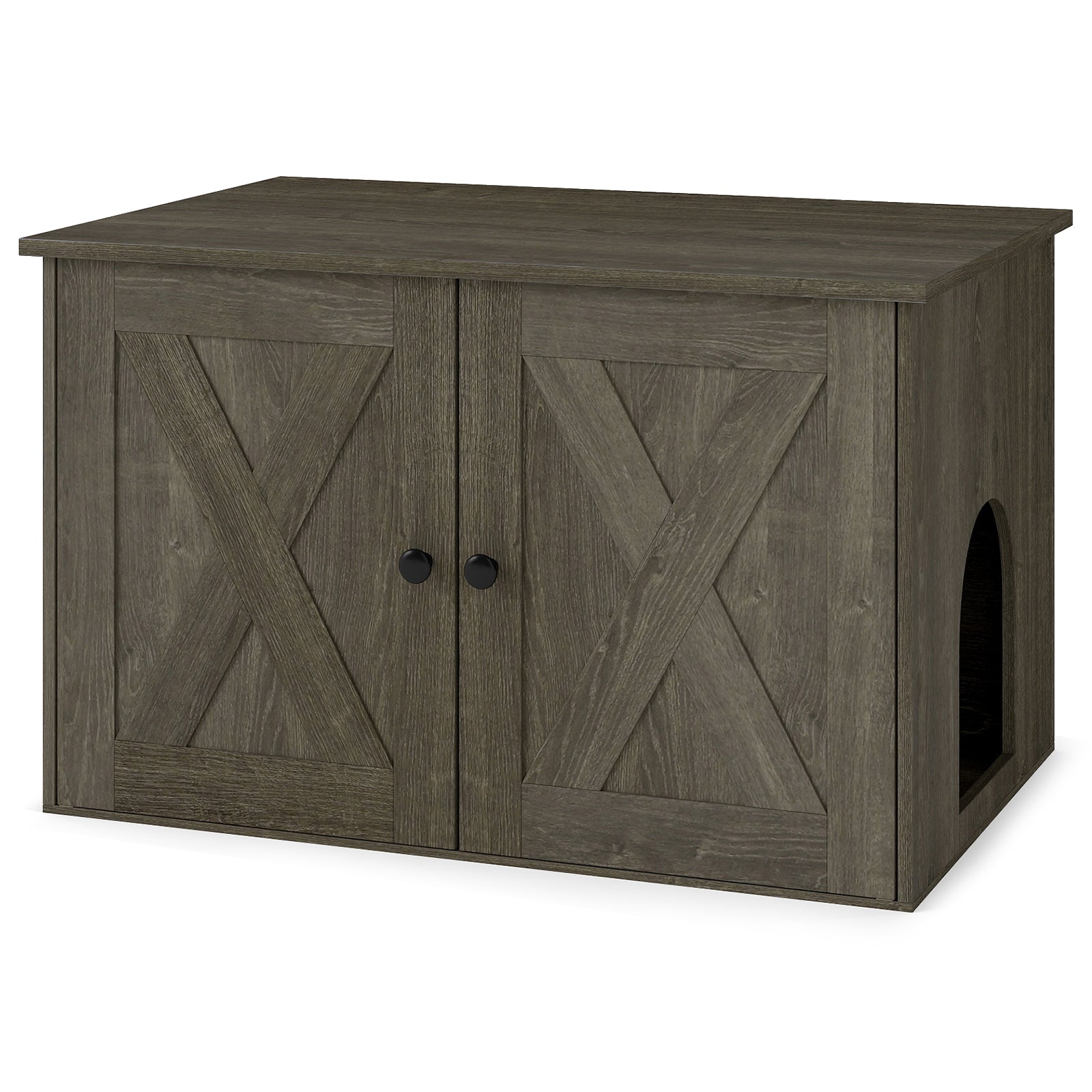 Hidden Cat Litter Box Enclosure, Oak Cat Houses at Gallery Canada