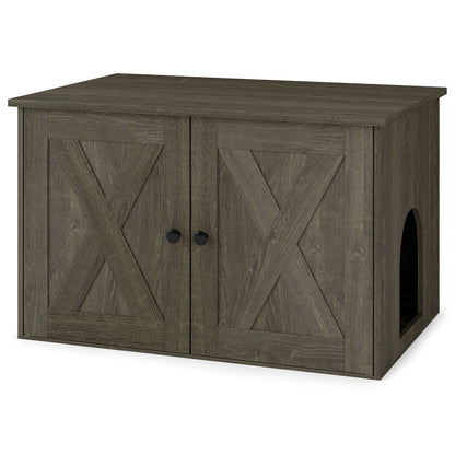 Hidden Cat Litter Box Enclosure, Oak Cat Houses at Gallery Canada