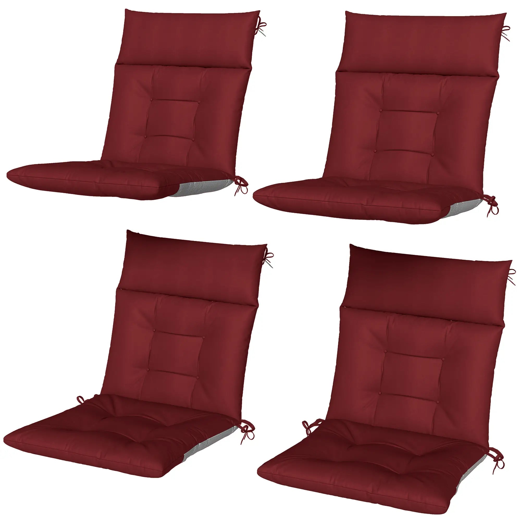 Waterproof Non-Slip Patio Chair Cushions, Set of 4, 44