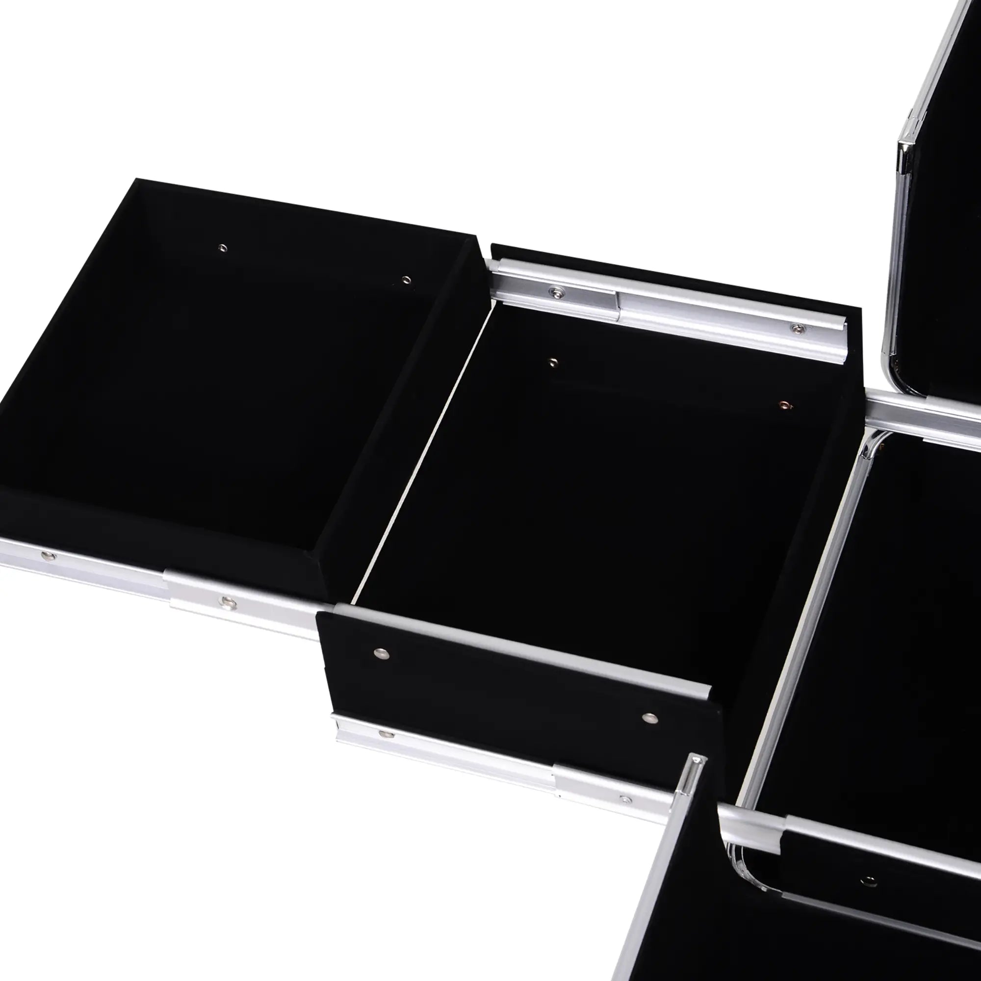 Portable Aluminum Makeup Train Case, Rolling Cosmetic Organizer, 4 Wheels, Pink Makeup Cases at Gallery Canada