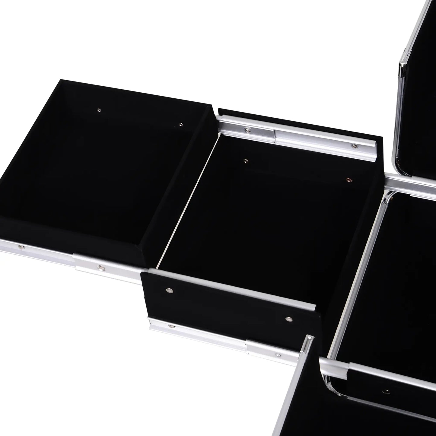 Portable Aluminum Makeup Train Case, Rolling Cosmetic Organizer, 4 Wheels, Pink Makeup Cases at Gallery Canada