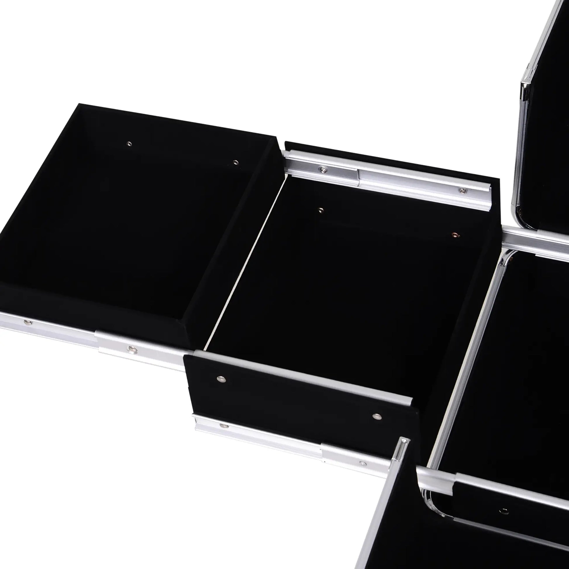 Portable Aluminum Makeup Train Case, Rolling Cosmetic Organizer, 4 Wheels, Pink Makeup Cases at Gallery Canada