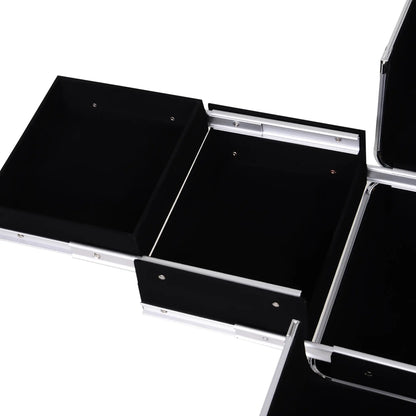 Portable Aluminum Makeup Train Case, Rolling Cosmetic Organizer, 4 Wheels, Pink Makeup Cases at Gallery Canada