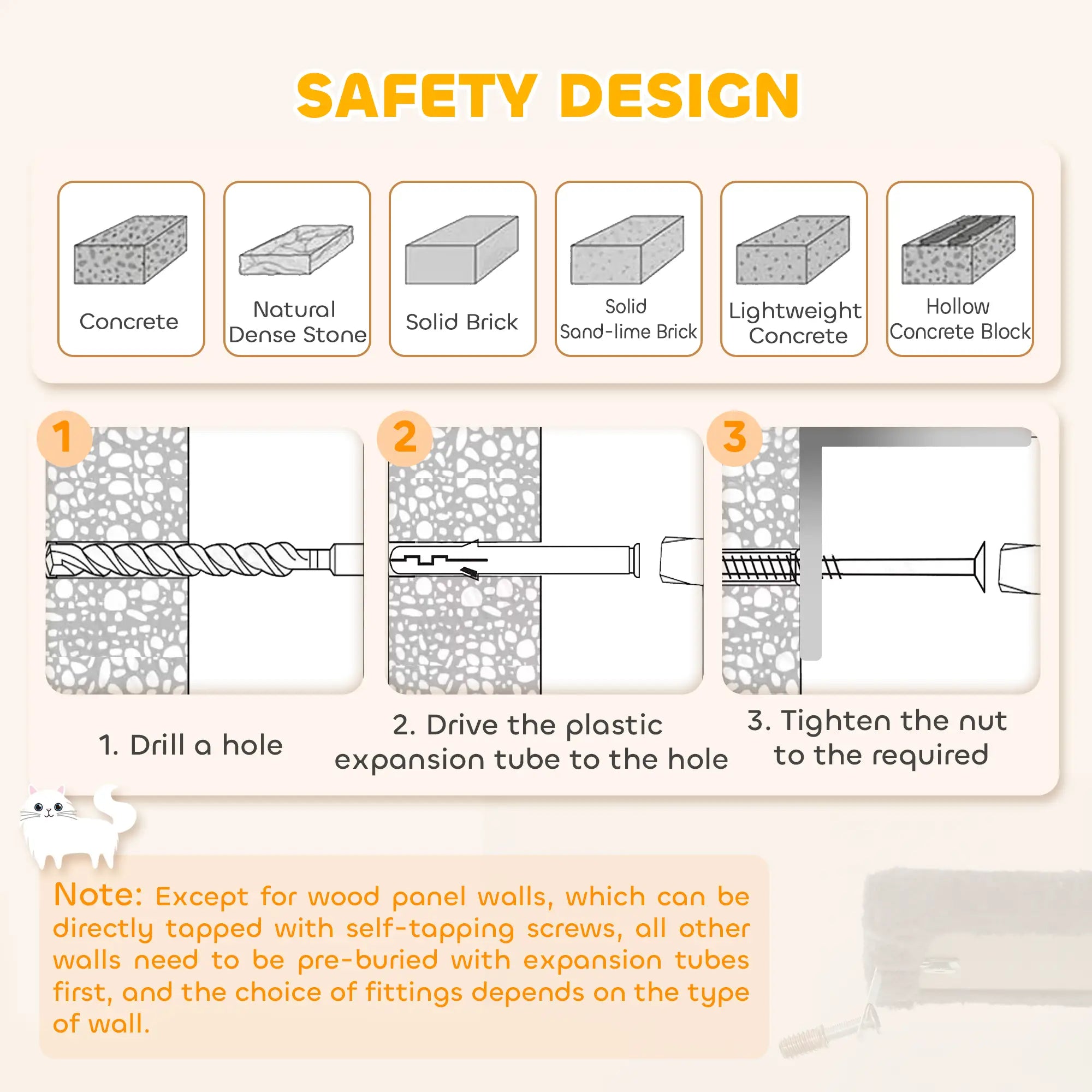 8.5ft Cat Climbing Tree, 5-Tier Activity Center, Scratching Post, Dark Grey Floor to Ceiling Cat Trees at Gallery Canada