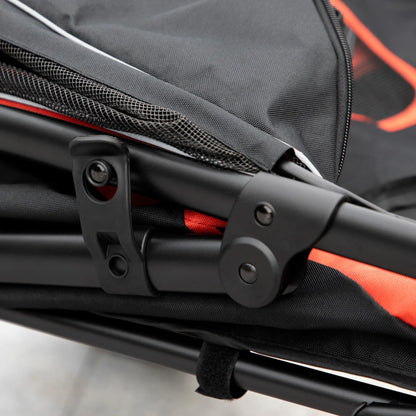 Foldable Pet Stroller, Universal Wheels, Shock Absorber, Large & Medium Dogs, Red Dog Bike Trailers & Strollers at Gallery Canada