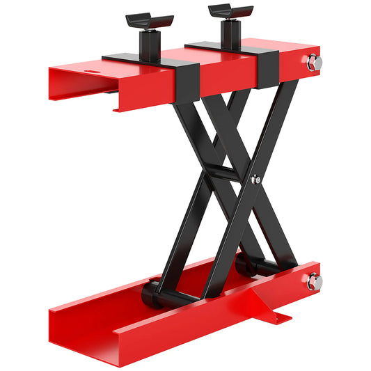 Motorcycle Scissor Lift Jack, 1100 lbs ATV Dirt Bike Stand, 3.7-15.7" Adjustable Height, Red Automotive Black, Red at Gallery Canada