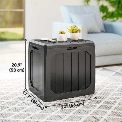 32 Gallon Deck Box, Resin Outdoor Storage, Waterproof UV Resistant Patio Storage Boxes at Gallery Canada