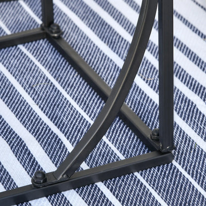 Mosaic Side Table, C Shape Frame, Indoor Outdoor Coffee End Table Patio Side Tables at Gallery Canada