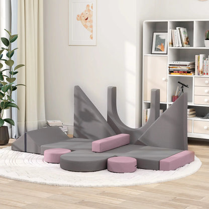 12-Piece Modular Kids Play Couch, Convertible Sofa, Grey Kids Chairs & Seating at Gallery Canada