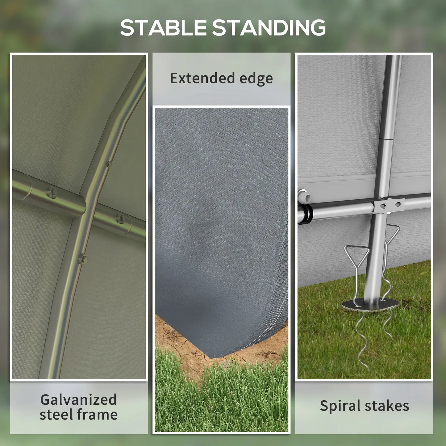 10' x 10' Outdoor Storage Tent, Heavy Duty Waterproof Shed for Bike, Motorcycle, Garden Tools Sheds at Gallery Canada