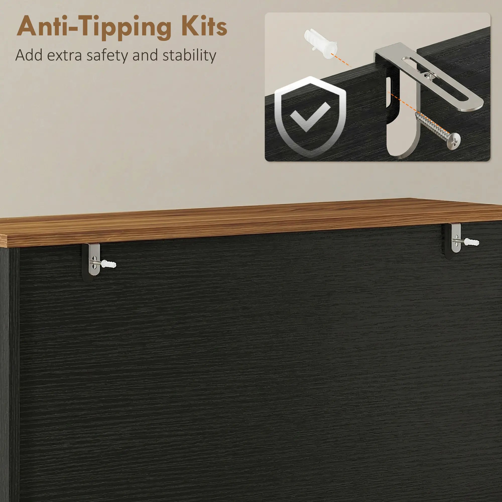 Narrow Shoe Storage Cabinet with 2 Flip Drawers, Black Shoe Storage Cabinets & Racks at Gallery Canada