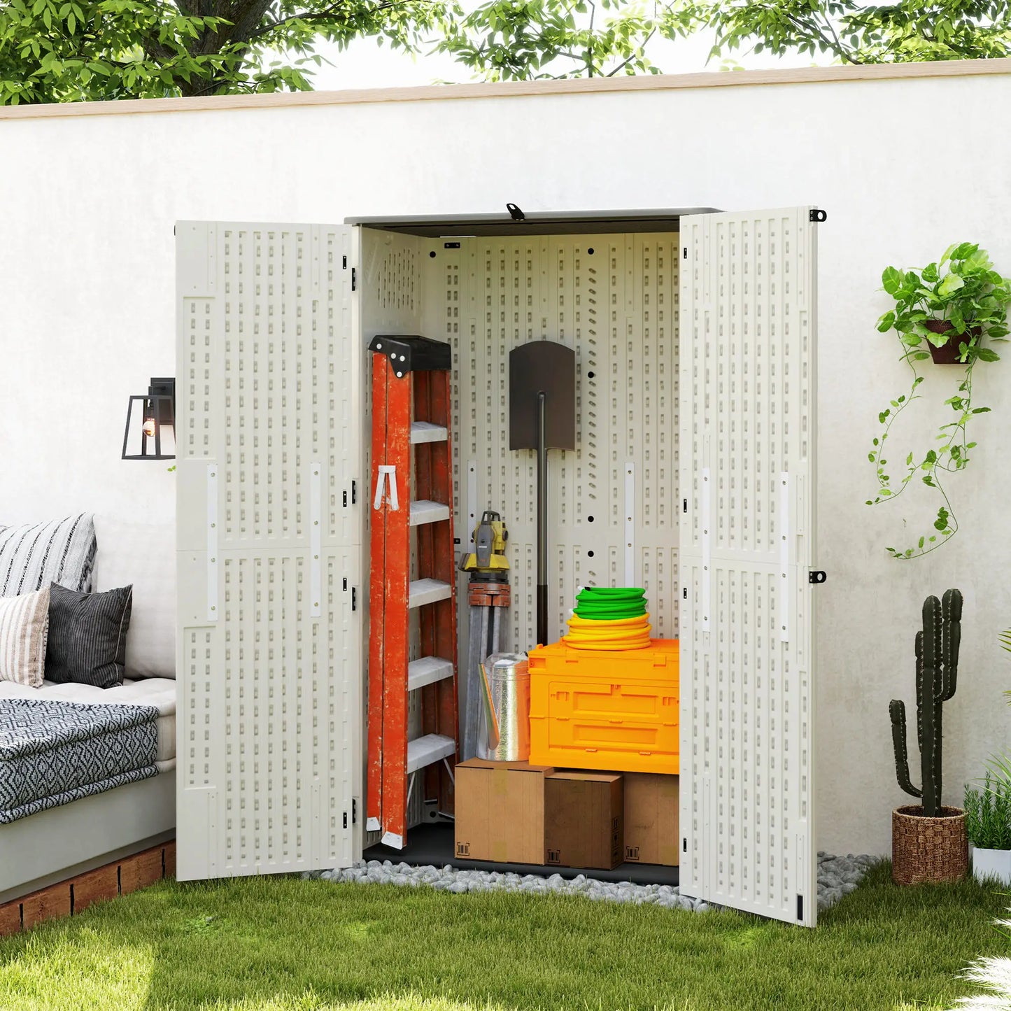 368 Gallon Outdoor Storage Cabinet, Openable Top, Lockable Doors Sheds at Gallery Canada