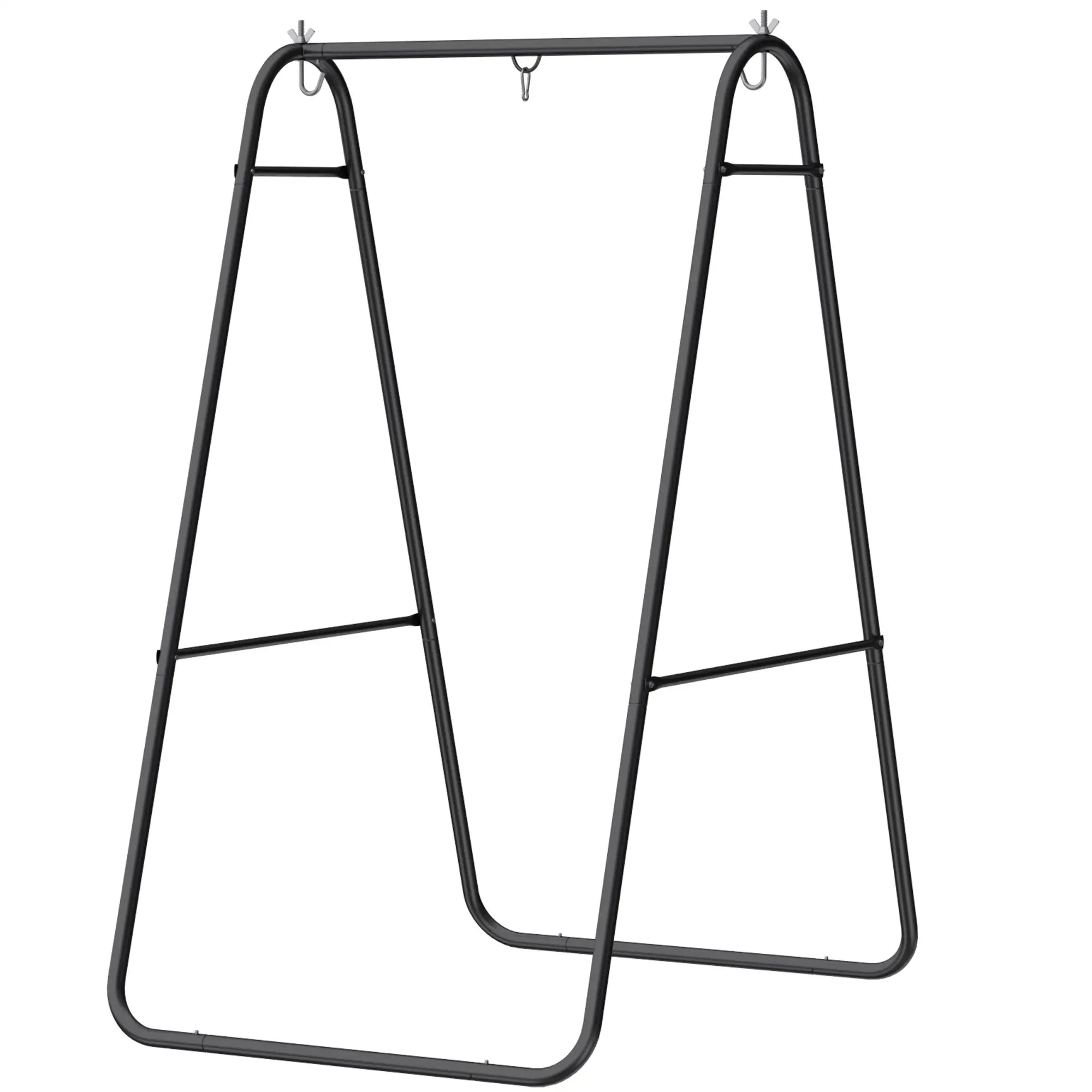 Heavy Duty Steel A-Frame Hammock Stand, Max Load 330 LBS, Black Hammock Stands Black at Gallery Canada