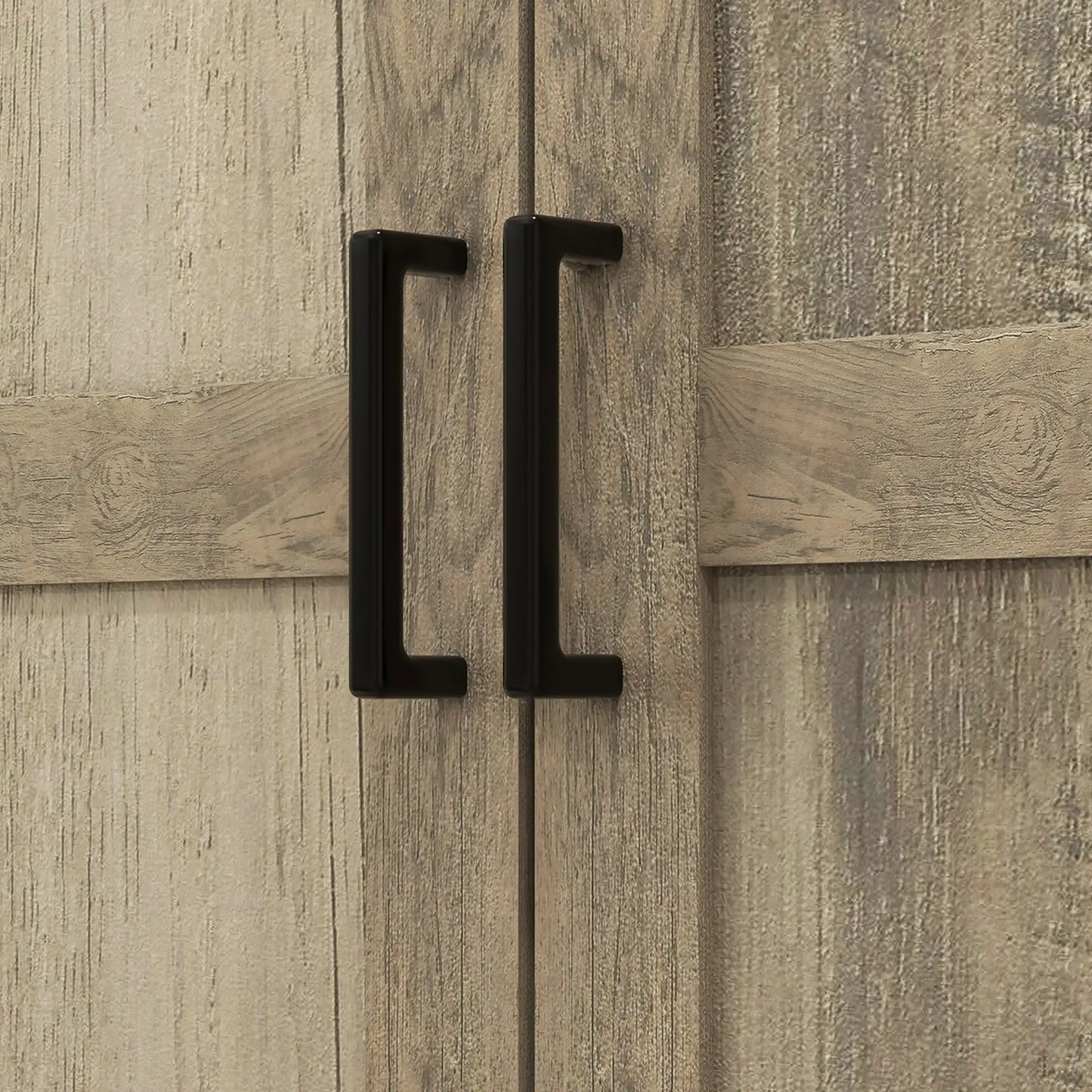 69" Tall Farmhouse Kitchen Pantry, 2 Doors, Drawer, Adjustable Shelves, Grey Kitchen Pantry Cabinets at Gallery Canada