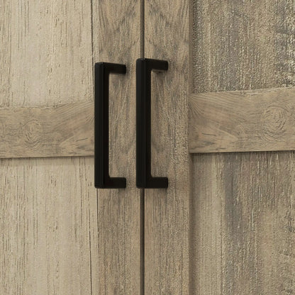 69" Tall Farmhouse Kitchen Pantry, 2 Doors, Drawer, Adjustable Shelves, Grey Kitchen Pantry Cabinets at Gallery Canada