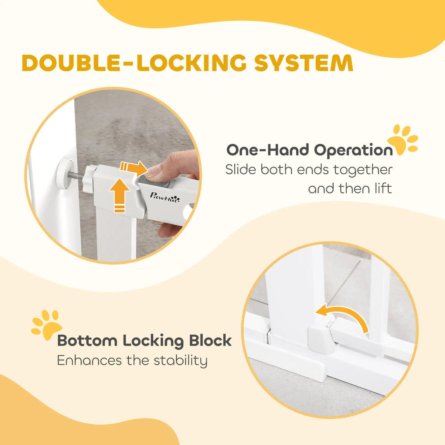 30"-52" Extra Wide Pet Gate, Small Door, 30"H, White Houses, Kennels & Pens at Gallery Canada