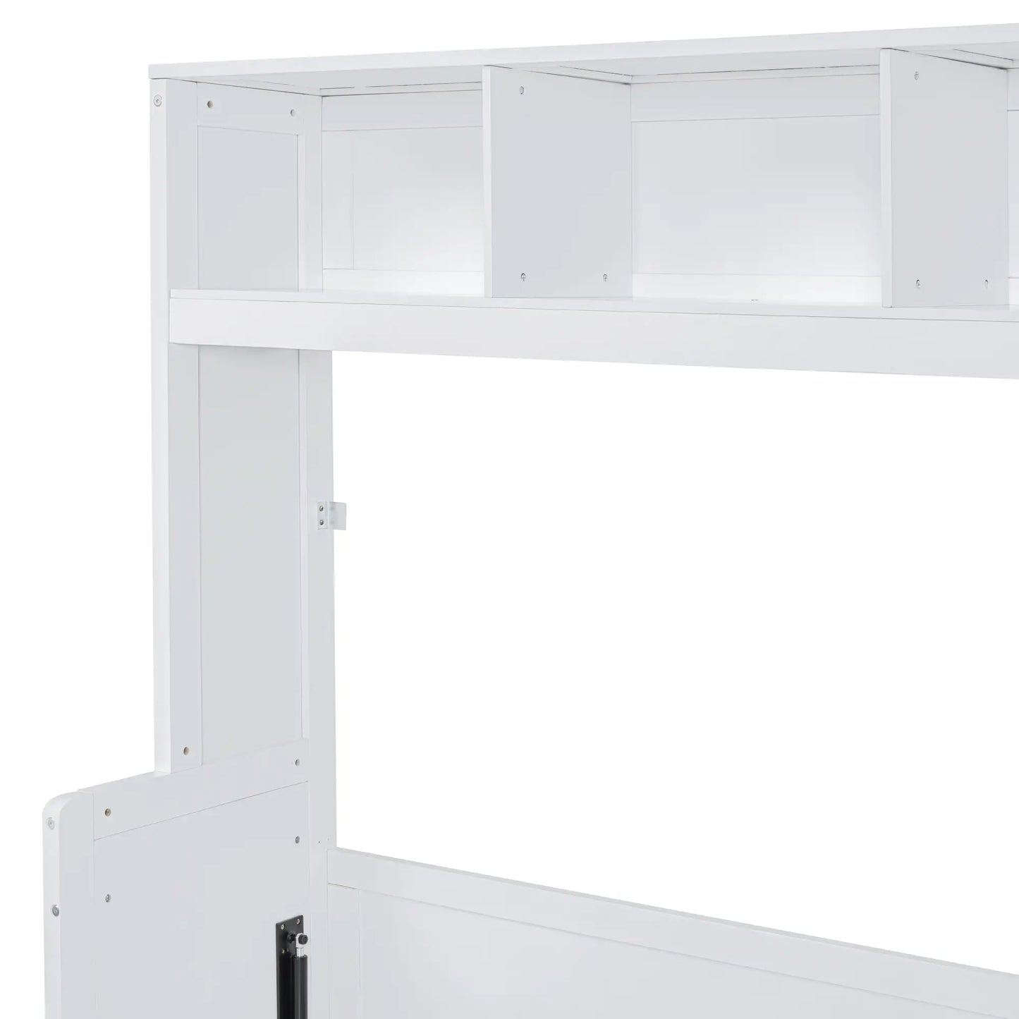 Murphy Bed with Side Flip, Closet, Drawers, 112" L x 21.5" W x 78.5" H, White Bed Frames at Gallery Canada