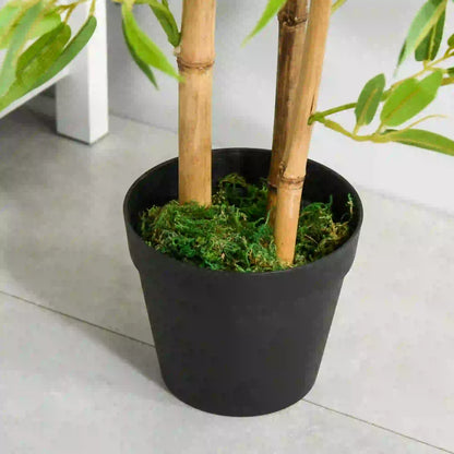 Artificial Bamboo Tree, 4ft, Realistic Leaf, Natural Trunk, Decorative Plant