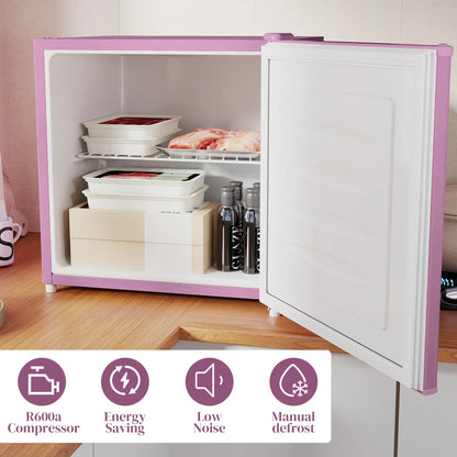 1.1 Cu. Ft. Mini Freezer, Compact Upright, Reversible Door, Pink Small Kitchen Appliances at Gallery Canada