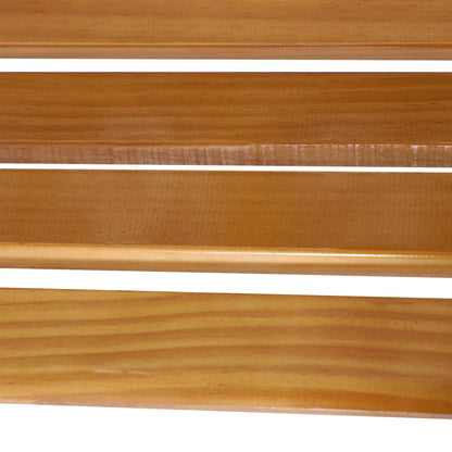 50" Garden Bench, Porch Park Chair, Cast Iron Hardwood Outdoor Benches at Gallery Canada