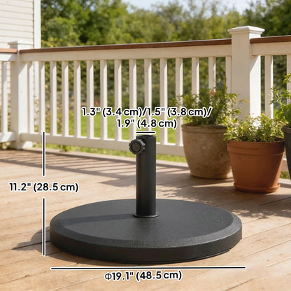 29 lbs Cement Patio Umbrella Base, 19" Heavy Duty Parasol Stand Holder Umbrella Bases at Gallery Canada