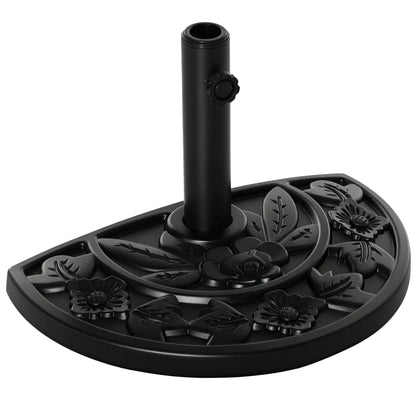 Heavy Duty Half Umbrella Base 20 lb, Outdoor Patio Stand, Black Umbrella Bases at Gallery Canada
