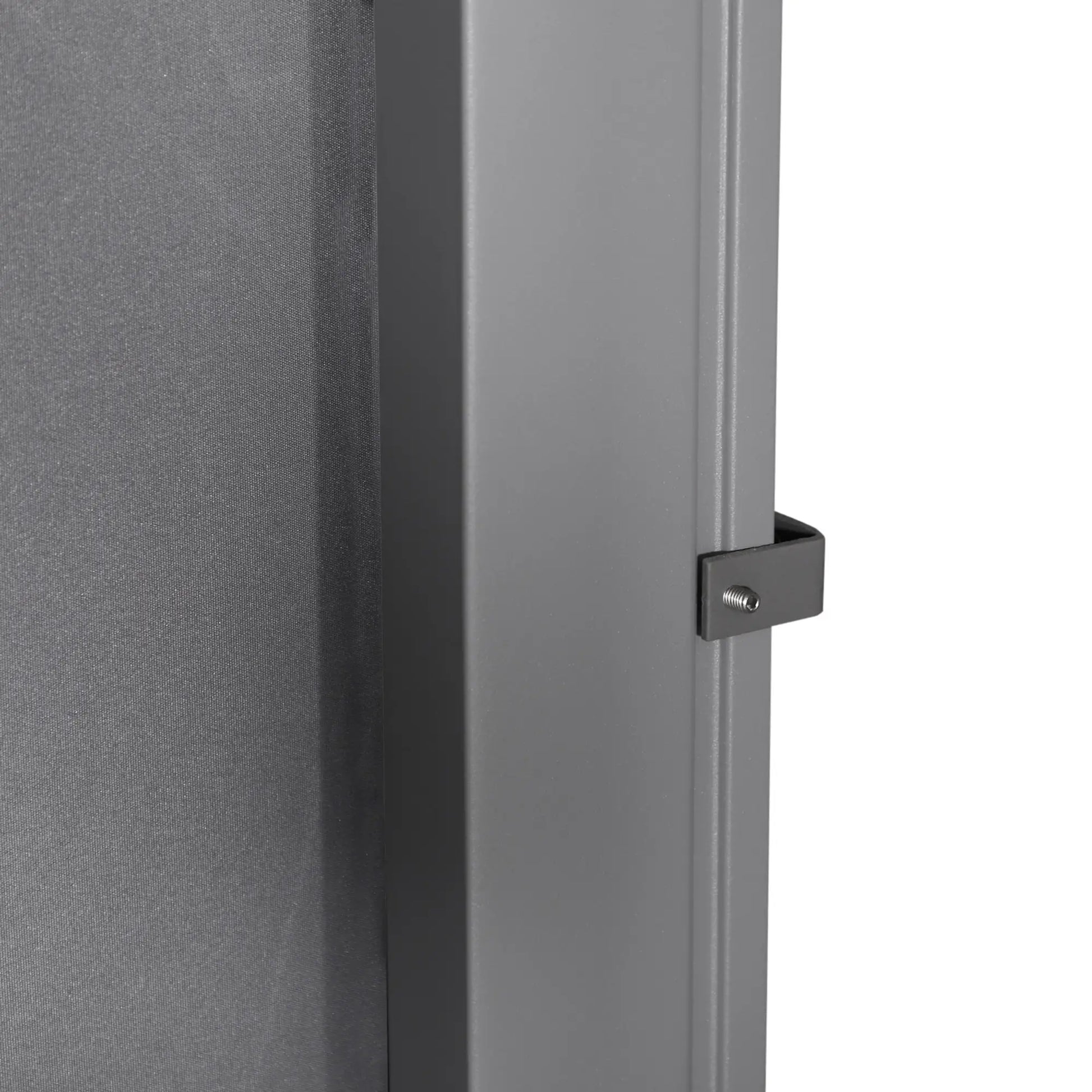 Outdoor Folding Retractable Side Awning, UV Wind Resistant, 118" x 63", Light Grey Side Awnings at Gallery Canada