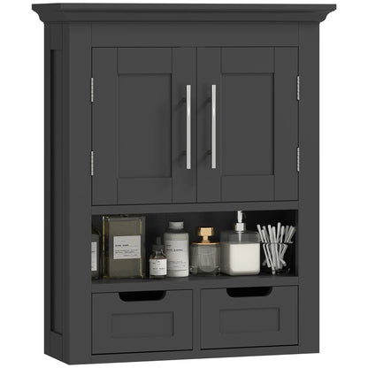 Bathroom Wall Cabinet, Medicine Cabinet, With Shelf, Black Wall Mounted Cabinets at Gallery Canada