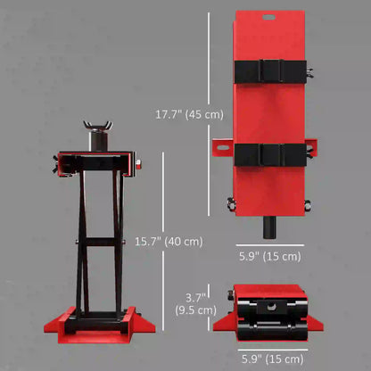 Motorcycle Scissor Lift Jack, 1100 lbs ATV Dirt Bike Stand, 3.7-15.7" Adjustable Height, Red Automotive at Gallery Canada