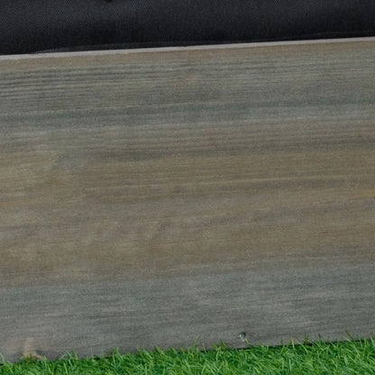 3' x 1' Raised Garden Bed, Elevated Wooden Planter Box, Light Grey Galvanized Planter Boxes at Gallery Canada