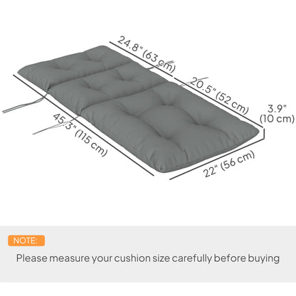 Adirondack Chair Cushion, Tufted with Ties, Non-Slip, Light Grey Patio Chair Cushions at Gallery Canada